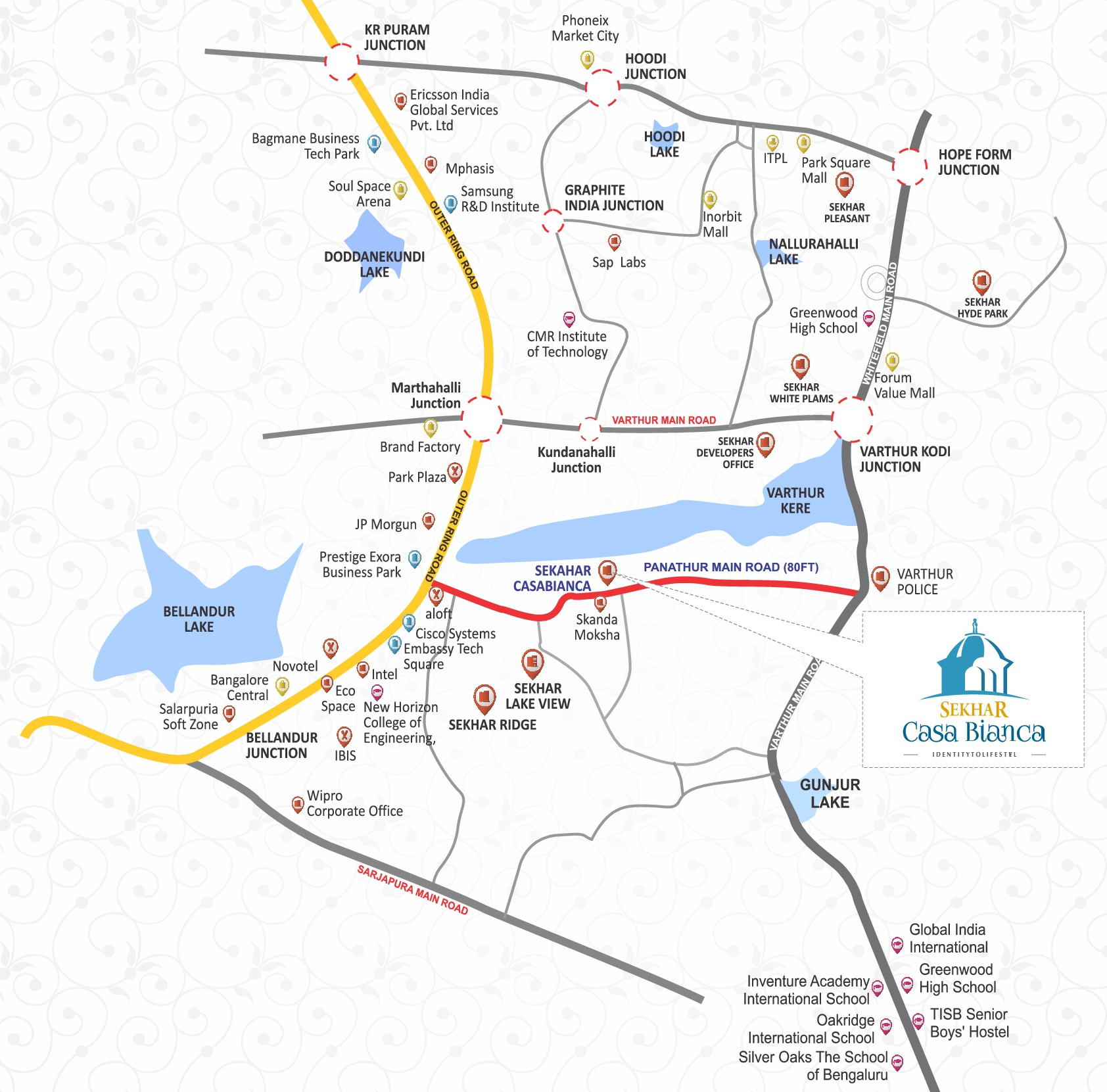 Sekhar Bellevue Location Map